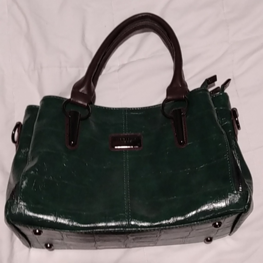 XIDIBAOLOU Leather Crossbody/Handbag Dark Green
